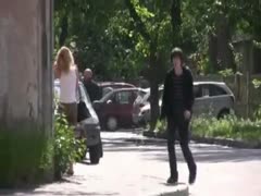 Blonde wife in Russian Federation receives soaked in the public place